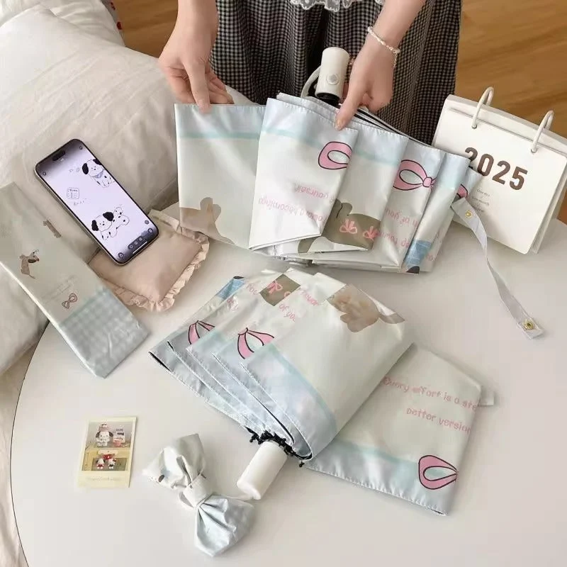 Damer kompakt paraply i kreativt design Luvikno