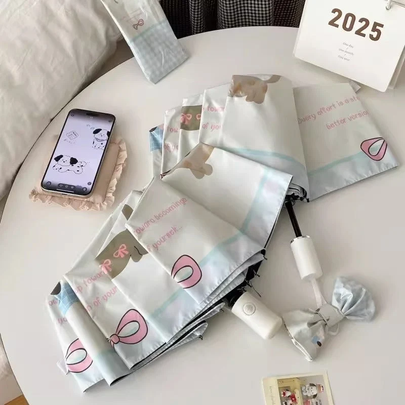Damer kompakt paraply i kreativt design Luvikno