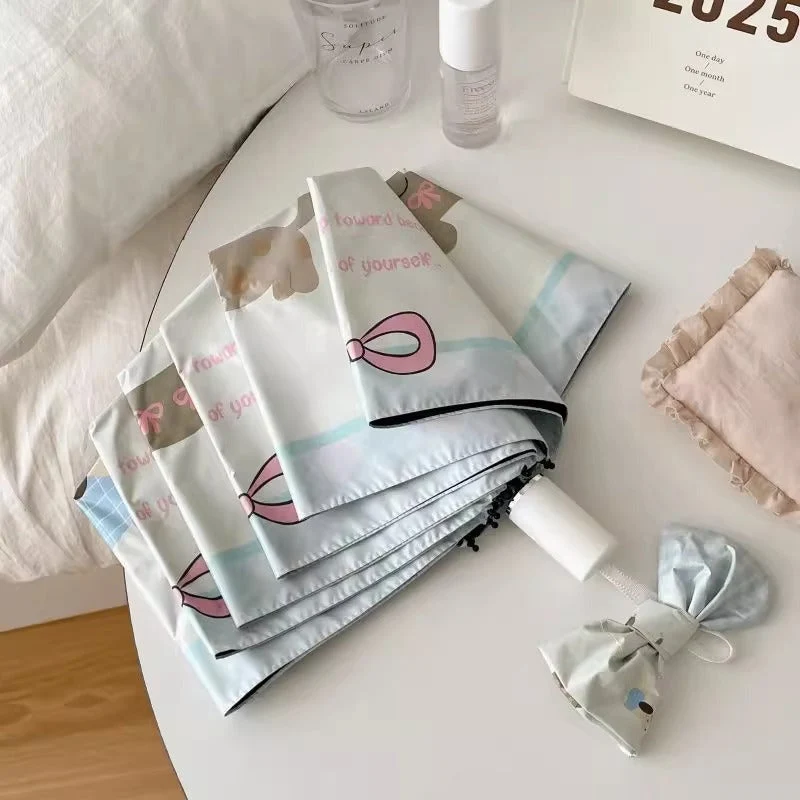 Damer kompakt paraply i kreativt design Luvikno
