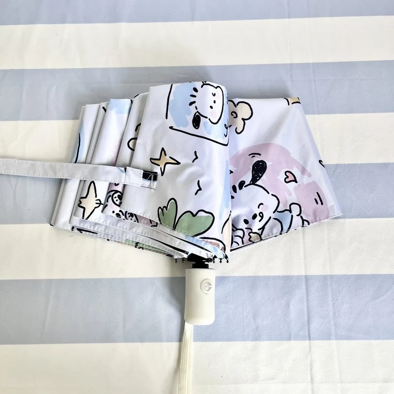Dame Faltregnparaply med leken Pochacco-design Luvikno