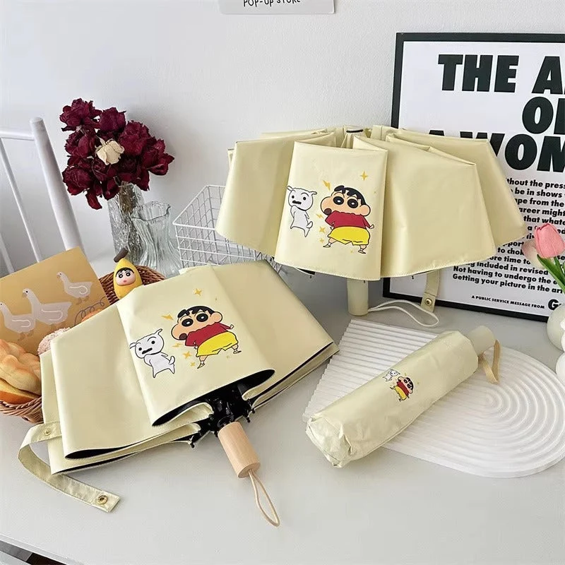 Damer foldbar paraply med kreativt karakterdesign Luvikno