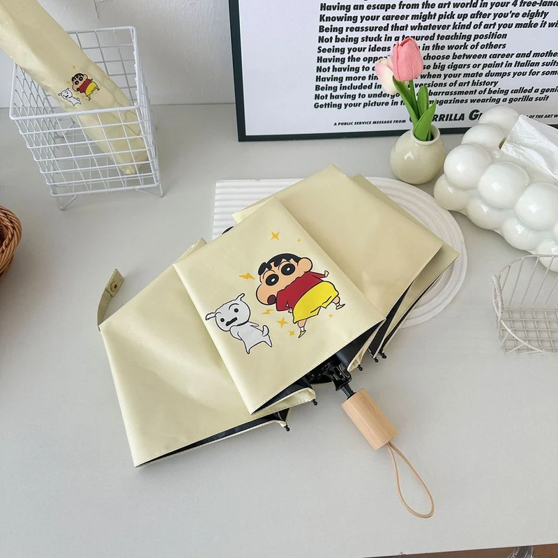 Damer foldbar paraply med kreativt karakterdesign Luvikno