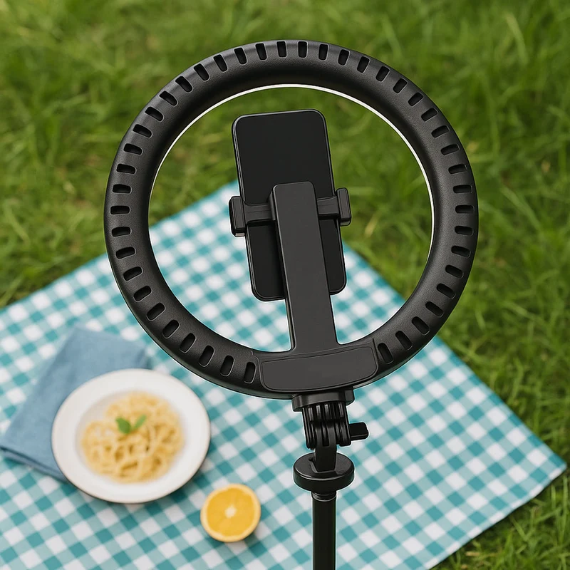 Ring Light med Fjernkontroll & Stativ – 3 Fargetemperaturer – P220-Q | Luvikno