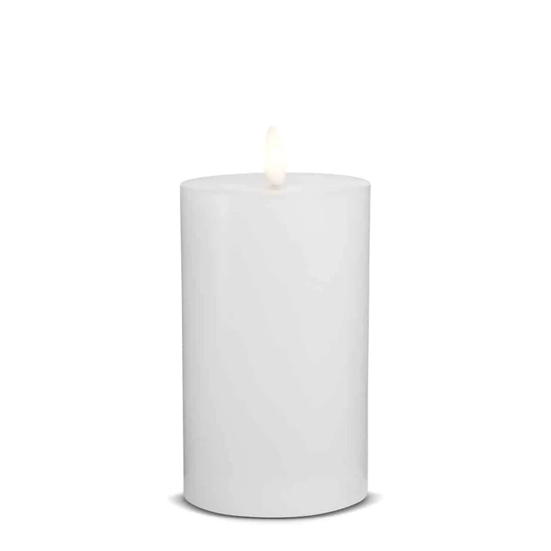 LED Stearinlys (1 stk) med realistisk 3D flamme 5 x 15 cm | Luvikno
