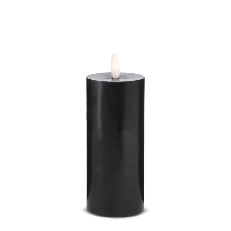 LED Stearinlys (1 stk) med realistisk 3D flamme 5 x 15 cm | Luvikno