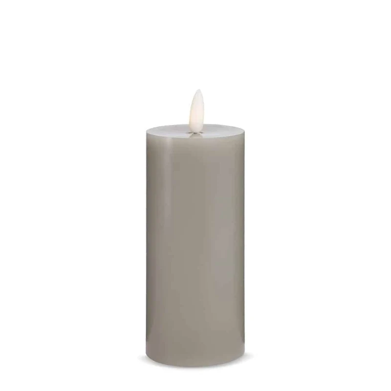 LED Stearinlys (1 stk) med realistisk 3D flamme 5 x 15 cm | Luvikno