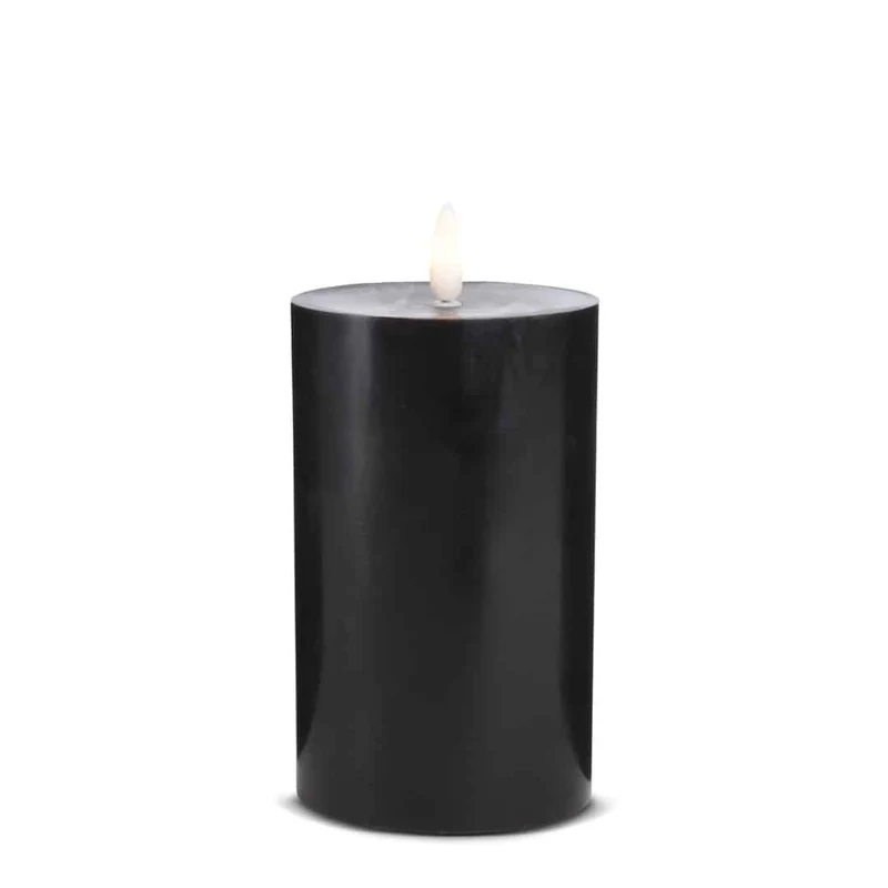 LED Stearinlys (1 stk) med realistisk 3D flamme 5 x 15 cm | Luvikno