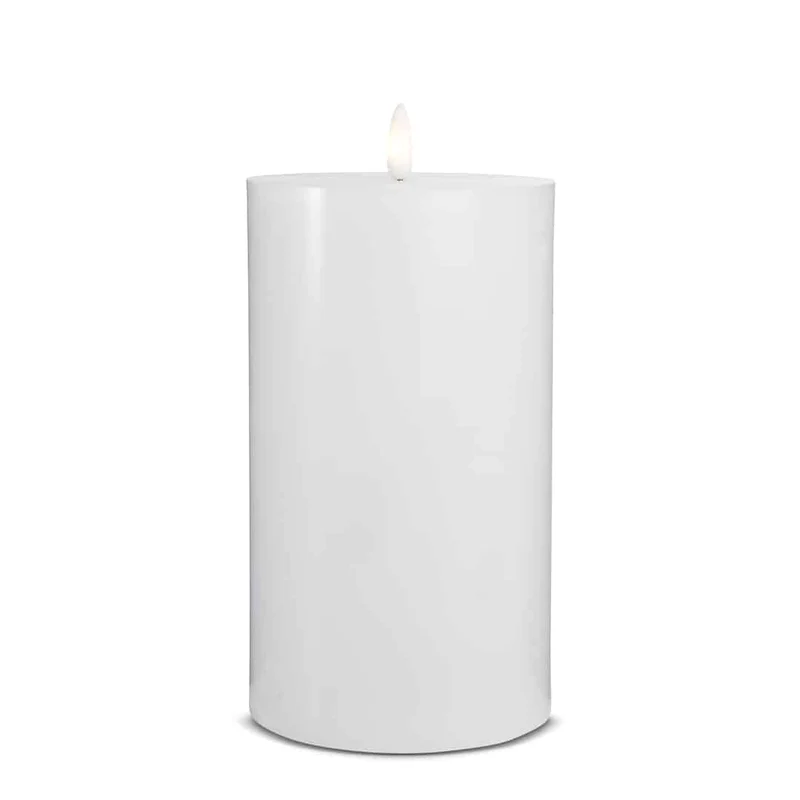 LED Lys (1 stk) med realistisk 3D-flamme 10 x 20 cm | Luvikno