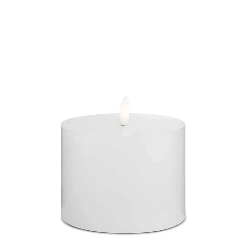 LED lysestake (1 stk) med realistisk 3D flamme 10 x 10 cm | Luvikno