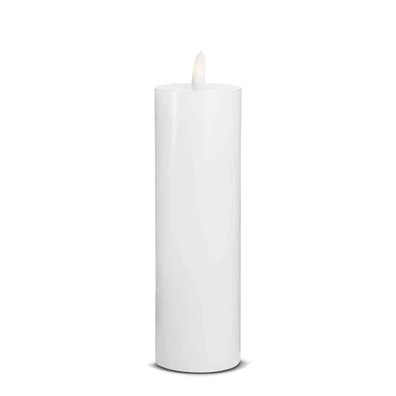 LED Lys (1 stk) med realistisk 3D-flamme 5 x 20 cm | Luvikno