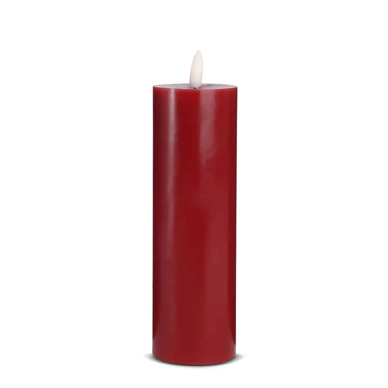 LED Lys (1 stk) med realistisk 3D-flamme 5 x 20 cm | Luvikno