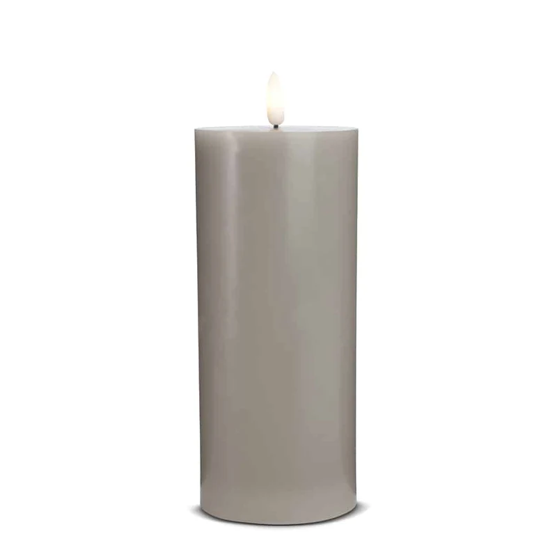 LED-lysestake (1 stk) med realistisk 3D-flamme 7,5 x 20 cm | Luvikno