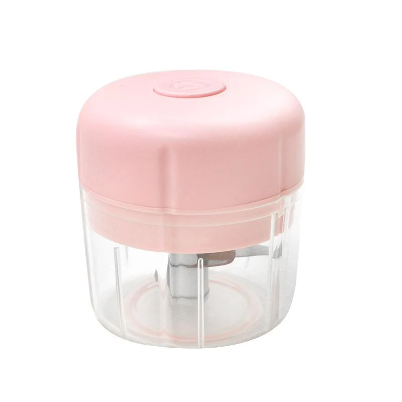 Oppladbar Mini Hakkemaskin (USB) 100 eller 250 ml. - 250 ml. rosa | Luvikno