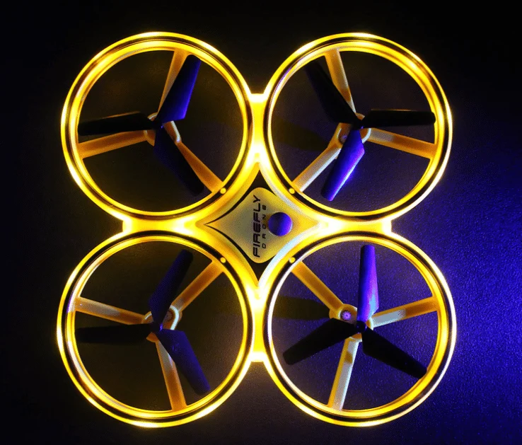 Drone - fjernstyrt - Quadrocopter (Gyro & LED) | Luvikno