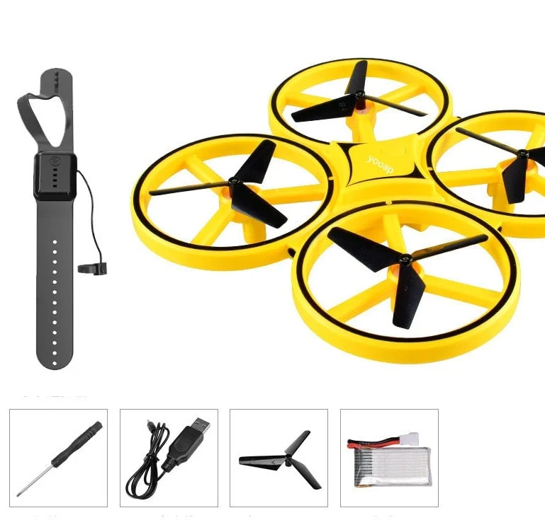 Drone - fjernstyrt - Quadrocopter (Gyro & LED) | Luvikno