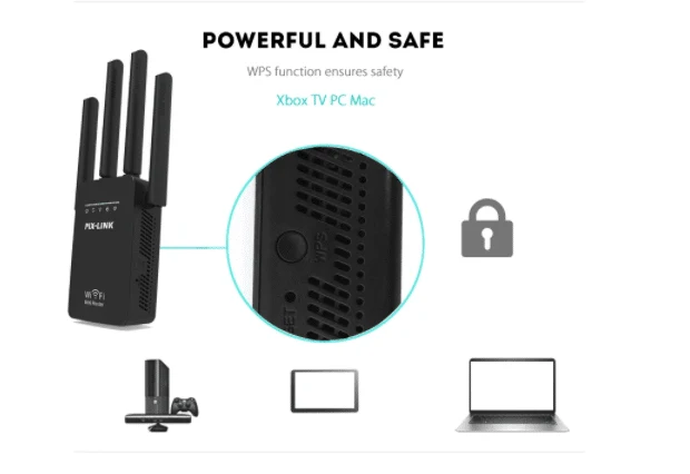 Wi-Fi rekkeviddeforsterker (Repeater / Forsterker) 300Mbps - 2.4 GHz | Luvikno