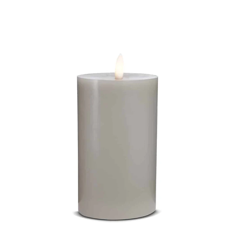 LED Stearinlys (1 stk) med realistisk 3D flamme 7,5 x 15 cm | Luvikno