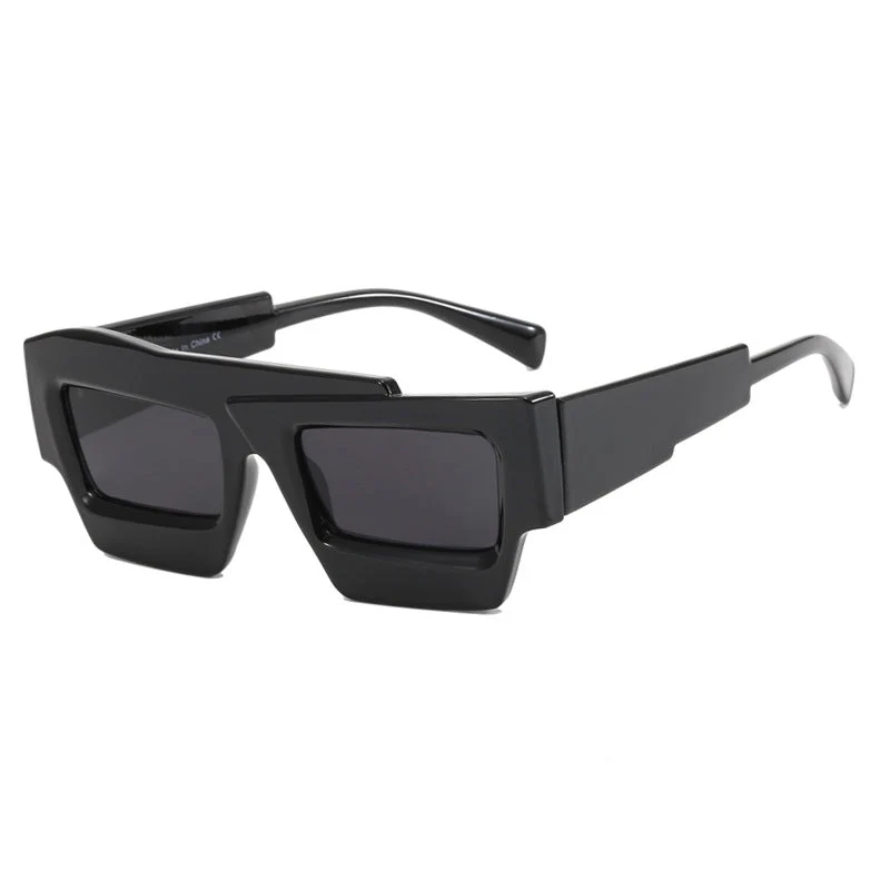 Dame trendy geometrisk solbrille Luvikno
