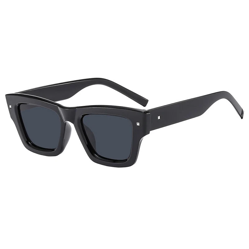 Dame trendy solbrille med firkantet ramme og UV-beskyttelse Luvikno