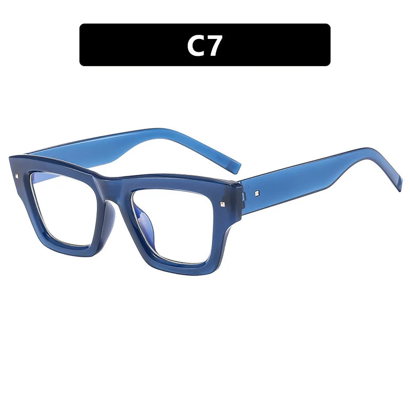 Dame trendy solbrille med firkantet ramme og UV-beskyttelse Luvikno