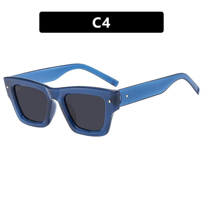 Dame trendy solbrille med firkantet ramme og UV-beskyttelse Luvikno