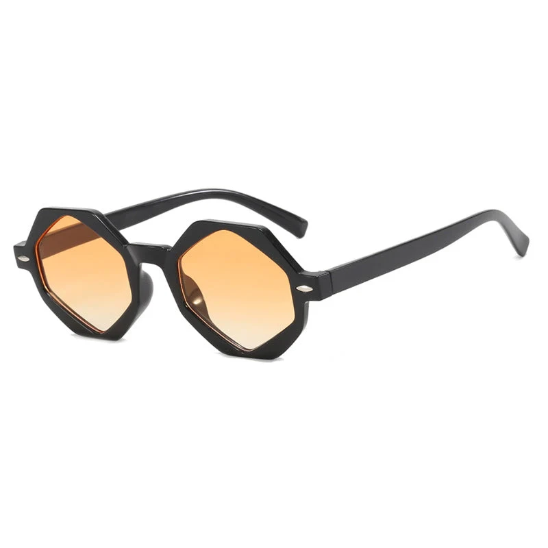 Dame trendig solbrille i moderne åttkant-design Luvikno