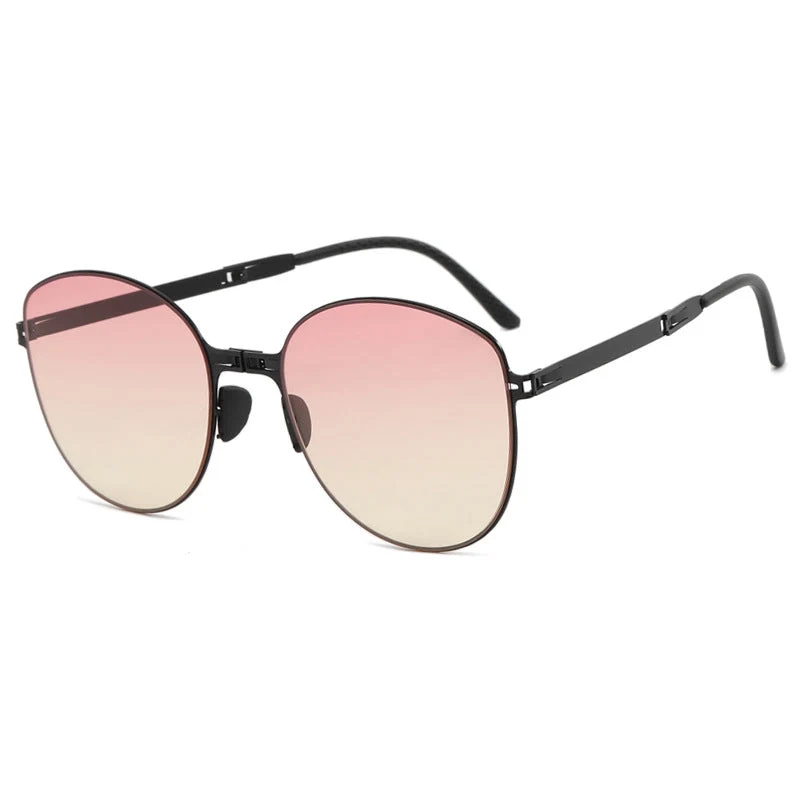 Dame trendy oversized solbriller i futuristisk design Luvikno