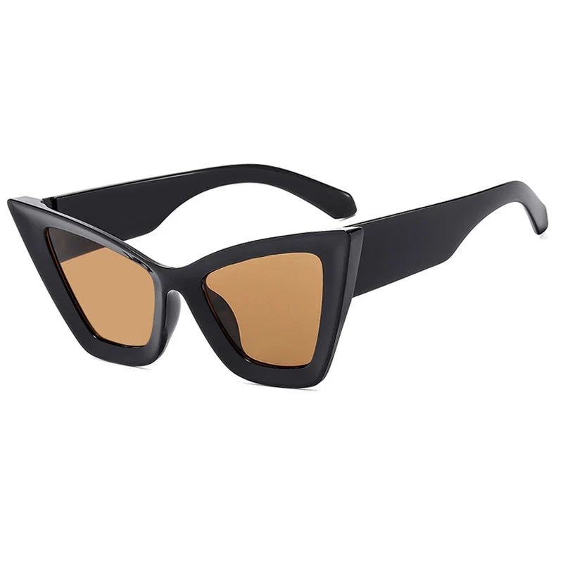 Dame trendy Cat-Eye solbriller med robust design og UV-beskyttelse Luvikno