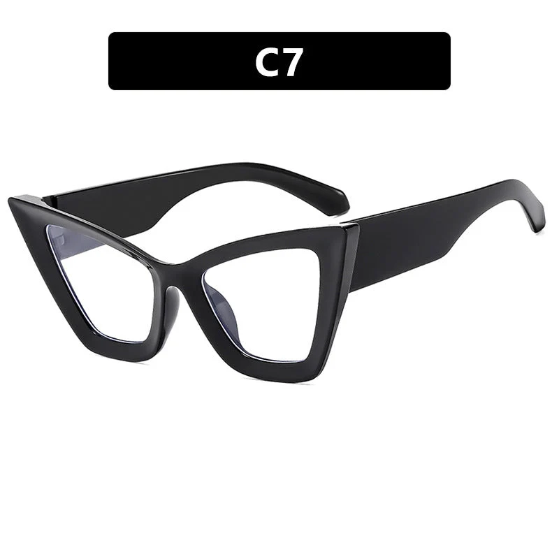 Dame trendy Cat-Eye solbriller med robust design og UV-beskyttelse Luvikno
