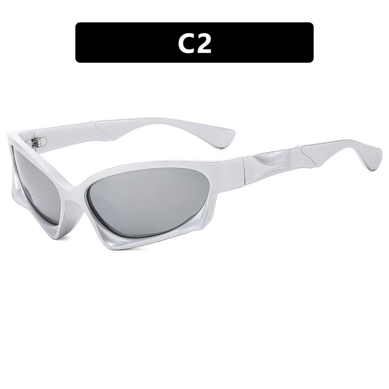 Dame sporty solbrille med moderne, aerodynamisk design Luvikno