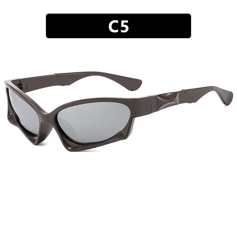Dame sporty solbrille med moderne, aerodynamisk design Luvikno