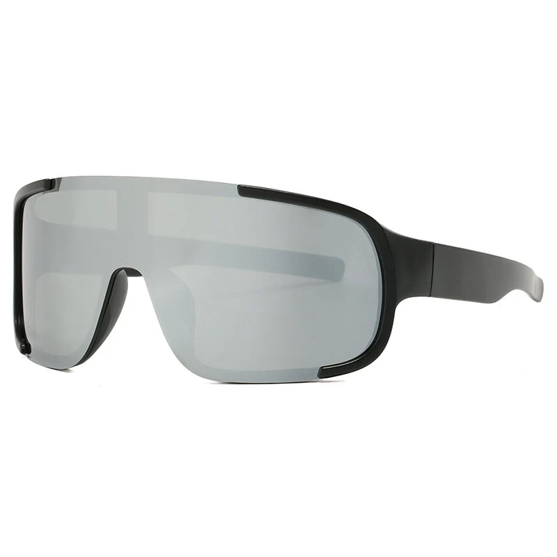 Dame sporty UV-beskyttende solbriller med bred, aerodynamisk form Luvikno