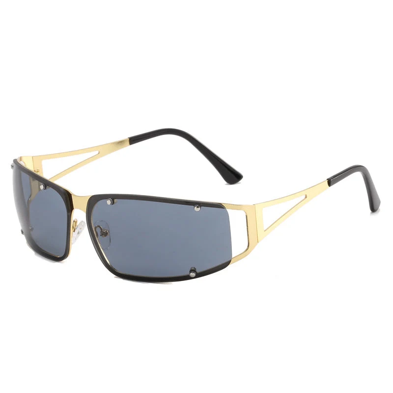 Damer sporty solbriller med trendy design og polariserte linser Luvikno