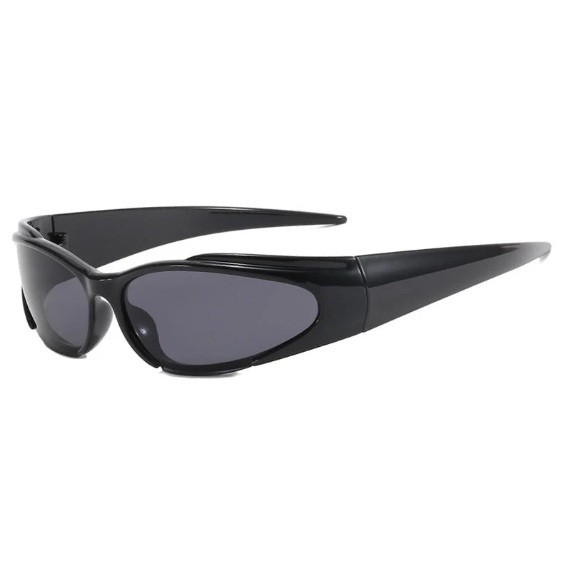 Dame Sporty UV-beskyttende solbrille med aerodynamisk design Luvikno