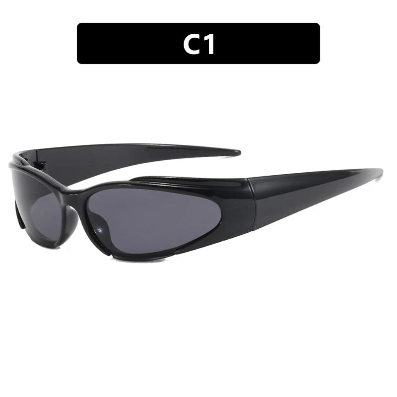 Dame Sporty UV-beskyttende solbrille med aerodynamisk design Luvikno