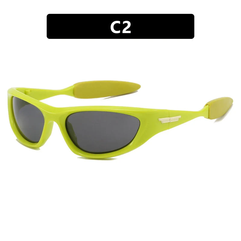 Dame sportlig solbrille med gummiert design Luvikno
