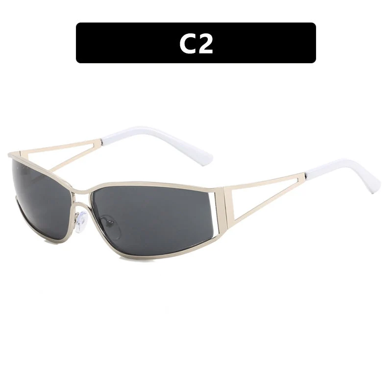 Dame sporty solbriller med moderne ramme Luvikno