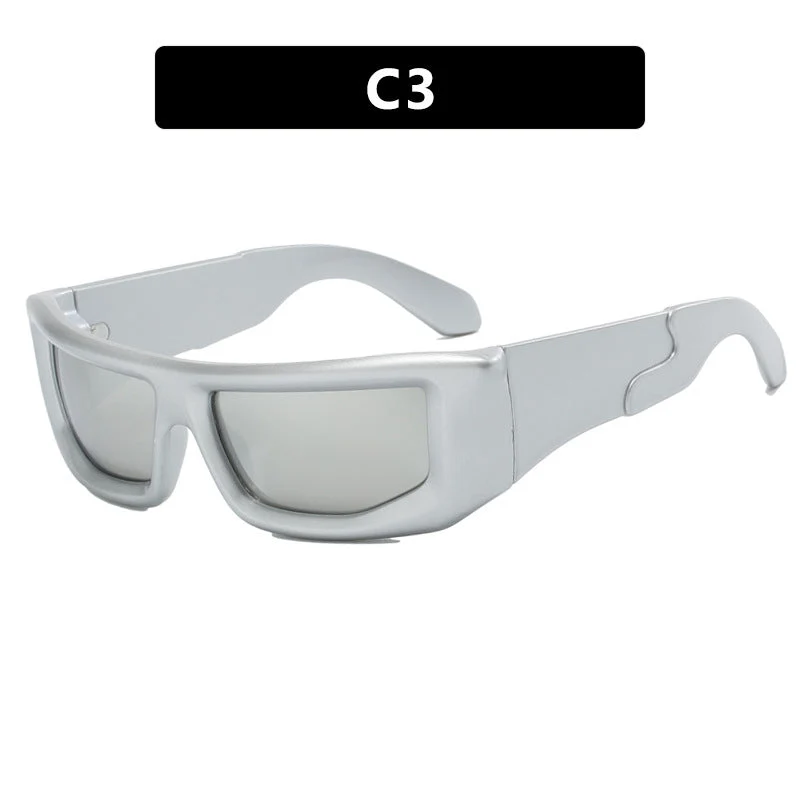 Dame sporty solbriller med bred ramme og polariserte glass Luvikno