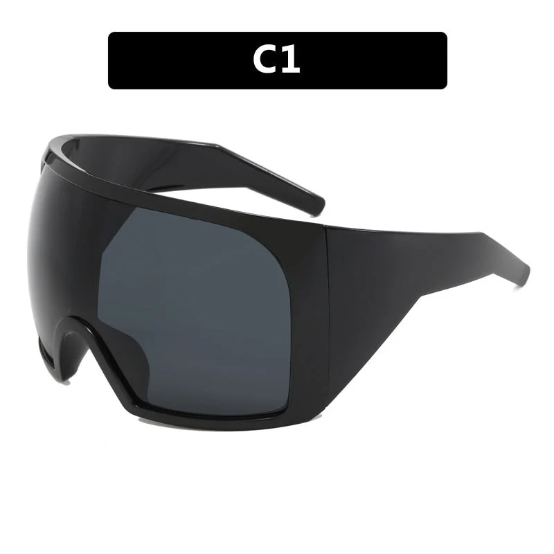 Dame sporty solbrille med aerodynamisk design Luvikno