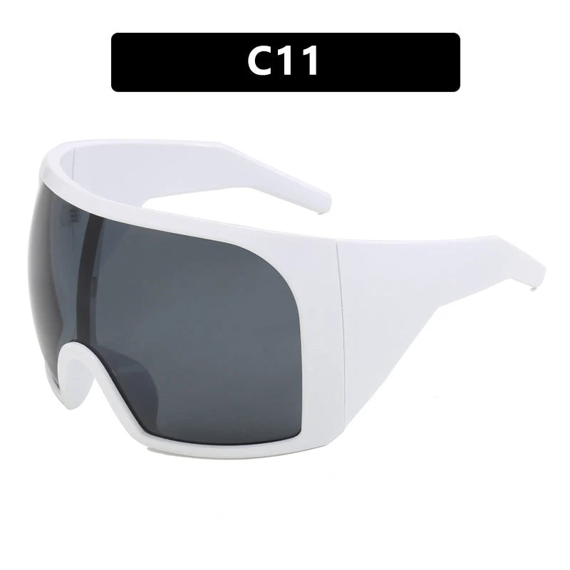 Dame sporty solbrille med aerodynamisk design Luvikno