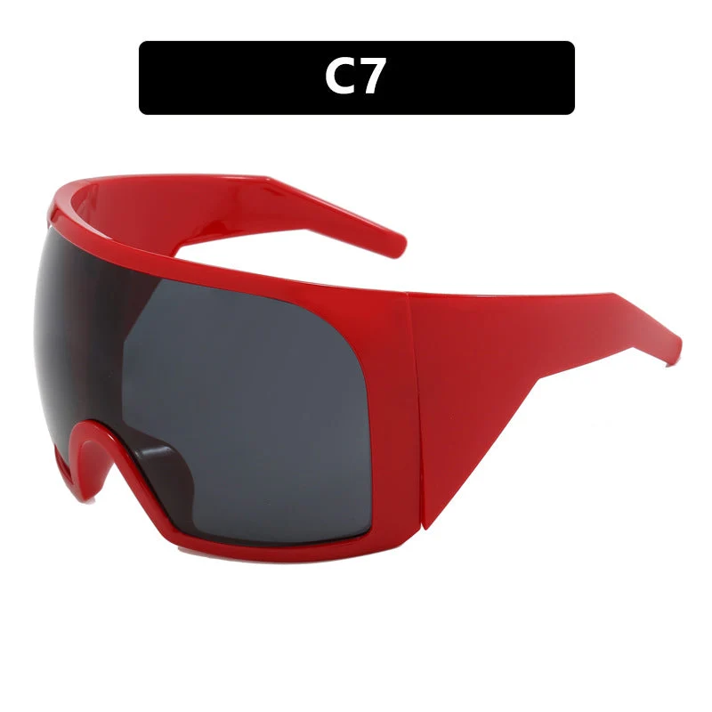 Dame sporty solbrille med aerodynamisk design Luvikno