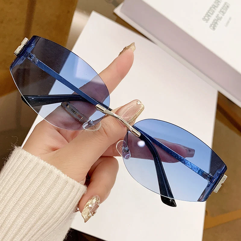 Dame sportlich pilot solbrille med beskyttende UV-filter og fleksibel ramme Luvikno