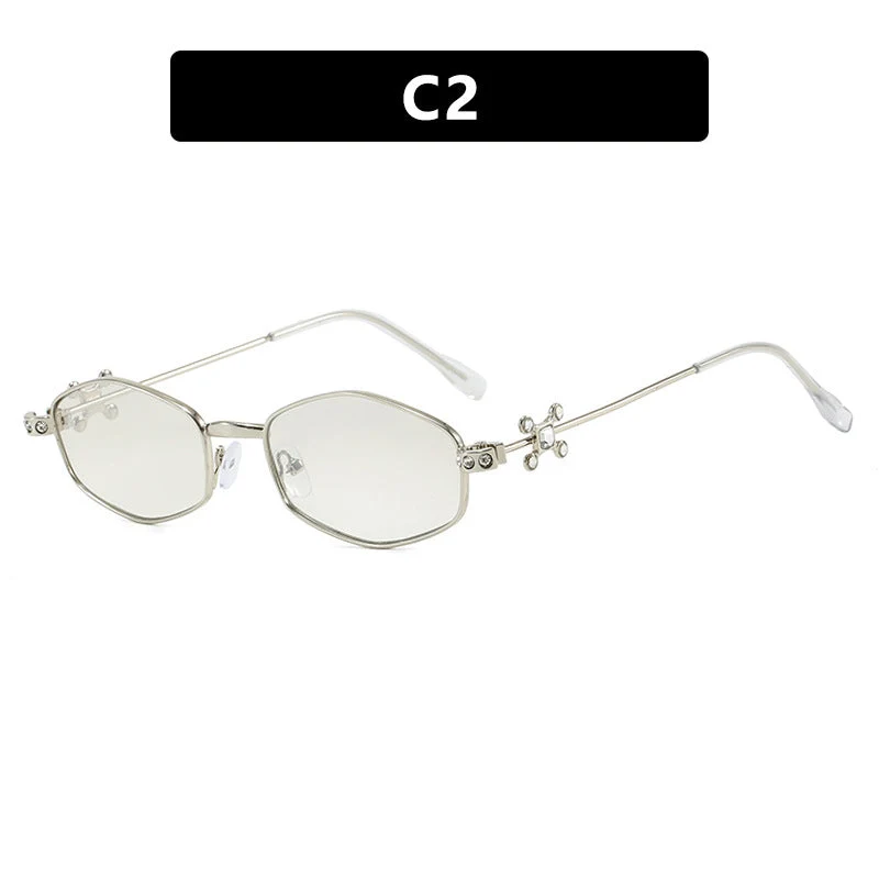Dame solbrille med elegante akenter og UV-beskyttelse Luvikno