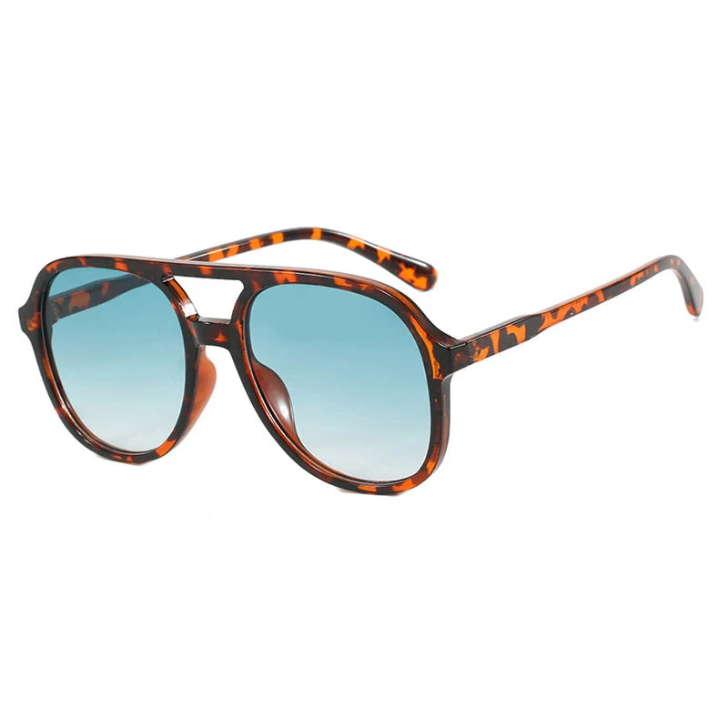 Dame solbrille med elegant skilpaddemønster og UV-beskyttelse Luvikno