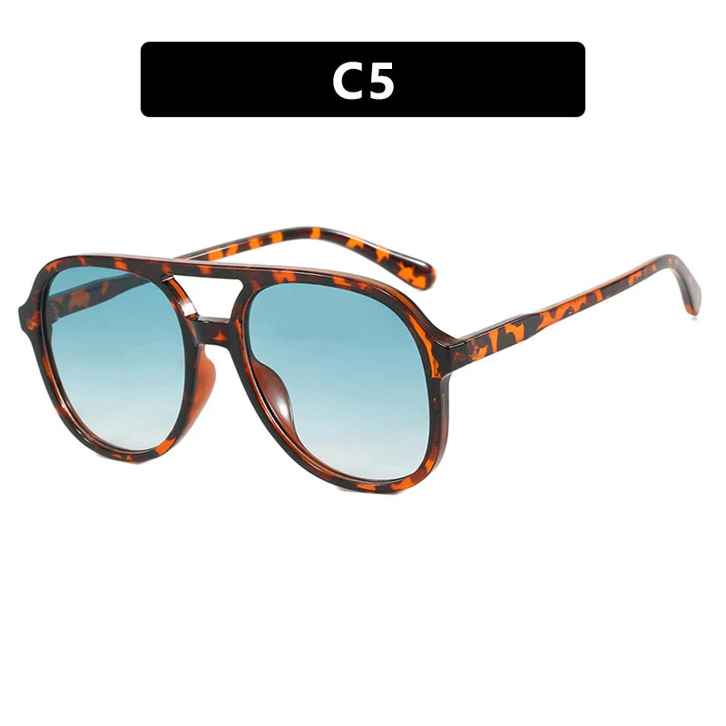 Dame solbrille med elegant skilpaddemønster og UV-beskyttelse Luvikno