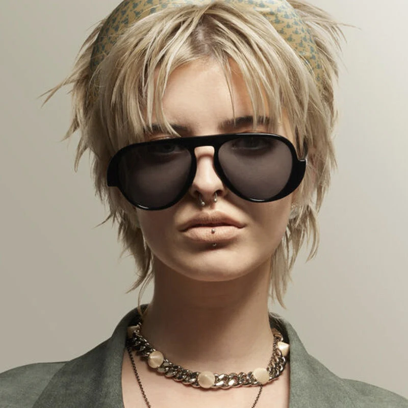 Dame solbrille med unikt retro-ramme og UV-beskyttelse Luvikno