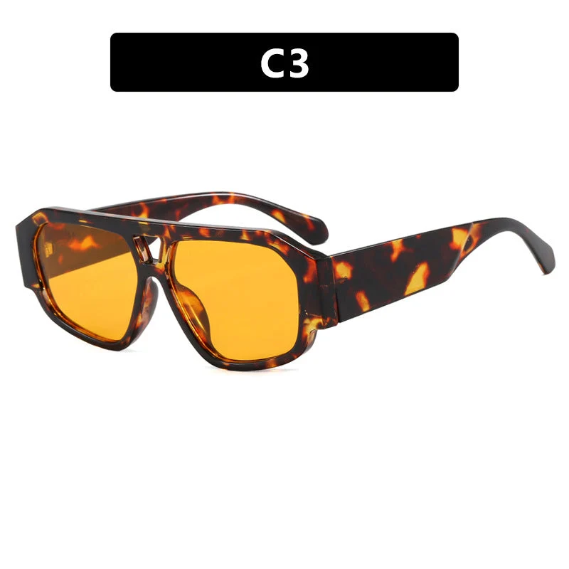 Dame solbrille med iøynefallende oktagon-design og UV-beskyttelse Luvikno