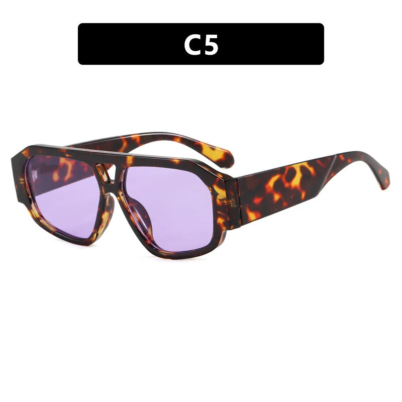 Dame solbrille med iøynefallende oktagon-design og UV-beskyttelse Luvikno