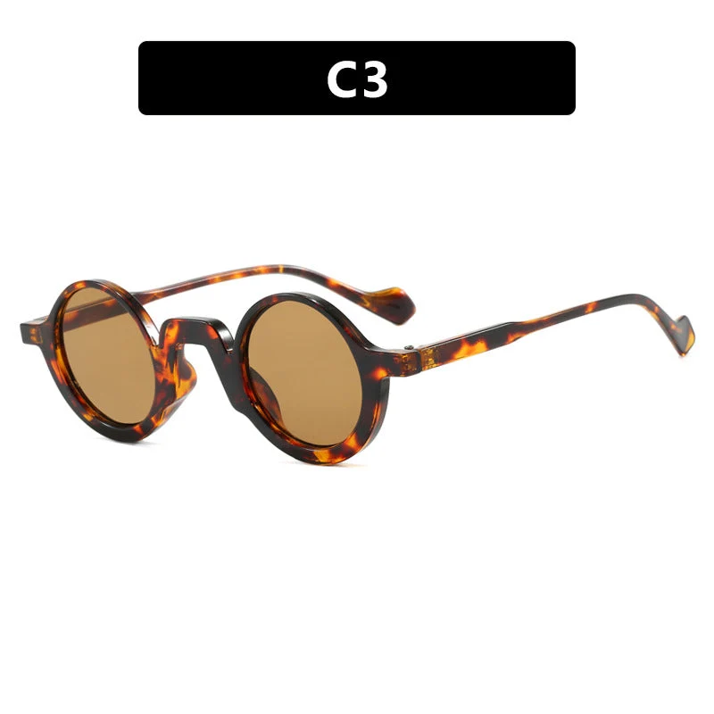 Damer rund solbrille med innovativ design og UV-beskyttelse Luvikno