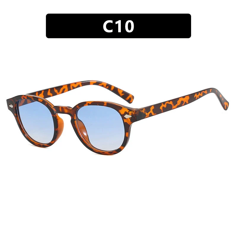 Dame rund solbrille med elegant design og UV-beskyttelse Luvikno